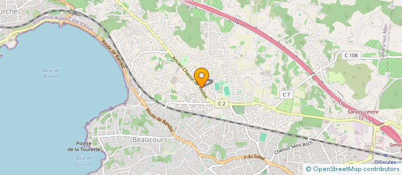 localisation de l'entreprise ROMAXE à SANARY-SUR-MER