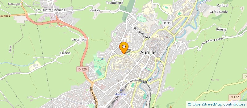 localisation de l'entreprise ROMAXTHEO à AURILLAC
