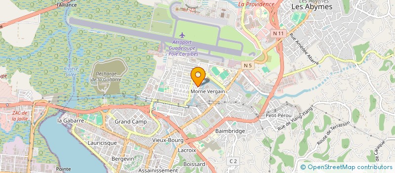 localisation de l'entreprise ROMCA à LES ABYMES