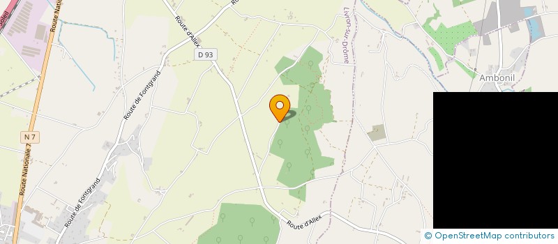 localisation de l'entreprise ROMCAM  LIVRON-SUR-DROME