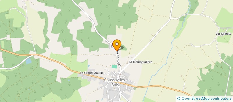 localisation de l'entreprise ROMCEC  COUSSAY-LES-BOIS