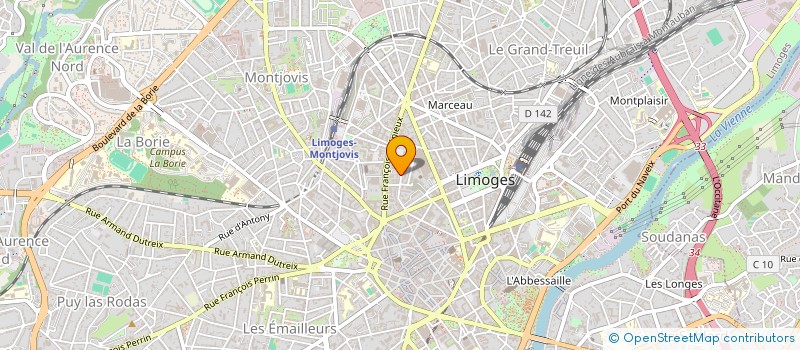 localisation de l'entreprise ROMCHLO à LIMOGES