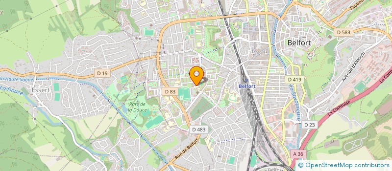 localisation de l'entreprise ROME 2000 UNION DES LOCATAIRES  BELFORT