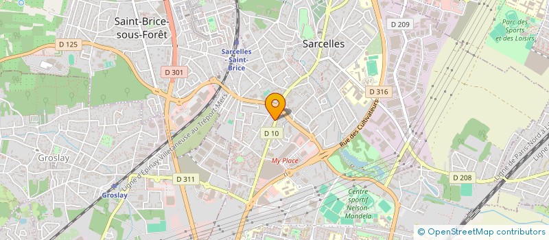localisation de l'entreprise ROME  SARCELLES