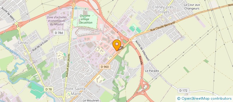 localisation de l'entreprise ROME IMPORT  PONT-SAINTE-MARIE