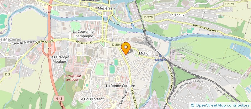localisation de l'entreprise ROMECK  CHARLEVILLE-MEZIERES