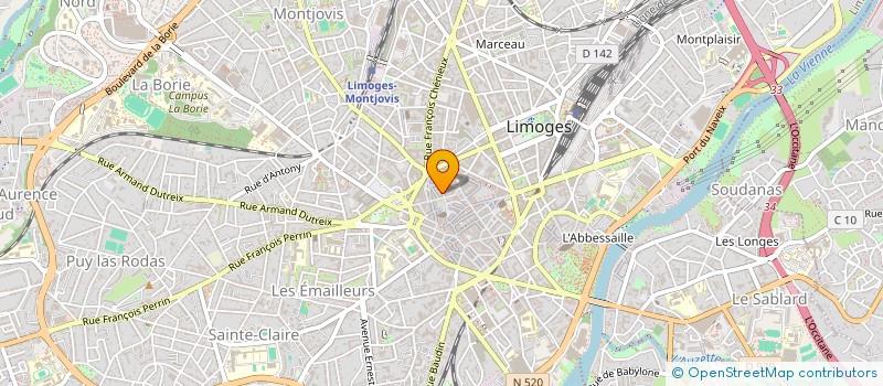 localisation de l'entreprise ROMECKI HENRI à LIMOGES
