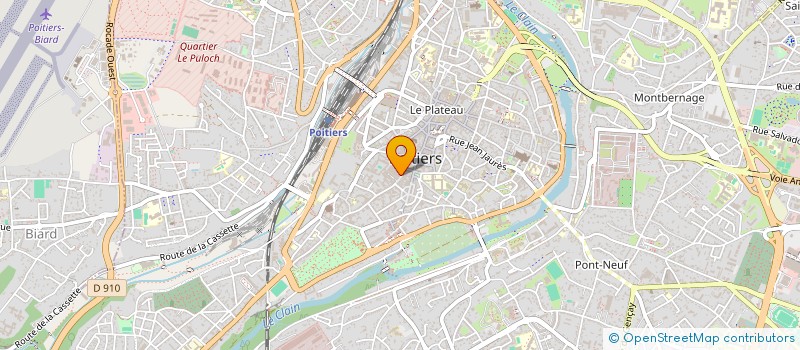 localisation de l'entreprise ROMECO DISTRIB à POITIERS