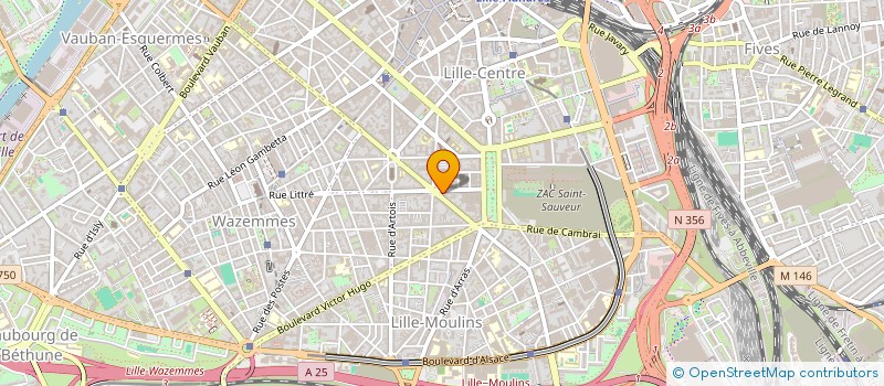 localisation de l'entreprise ROMED à LILLE