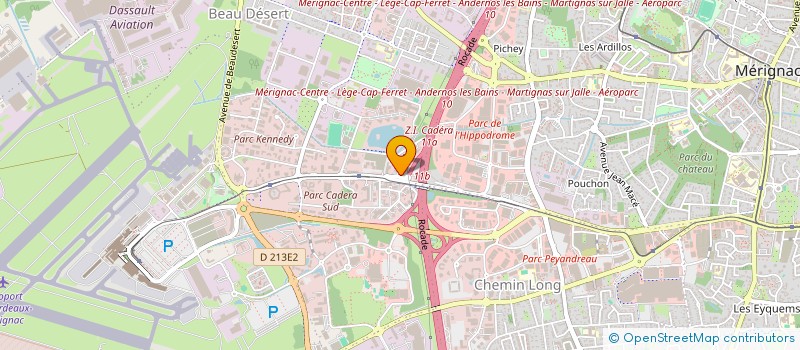 localisation de l'entreprise ROMEDEN à MERIGNAC