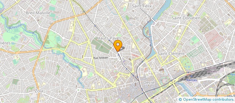 localisation de l'entreprise ROMEFORT IMMOBILIER à NANTES