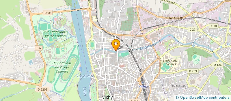 localisation de l'entreprise ROMEGA DEUX à VICHY