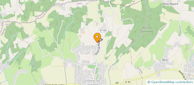 localisation de l'entreprise ROMELIE  VILLETTE-DE-VIENNE