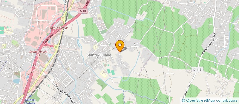 localisation de l'entreprise ROMELO à SAINTE-EULALIE