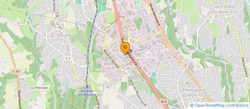 localisation de l'entreprise ROMEO CONSULTING à DARDILLY