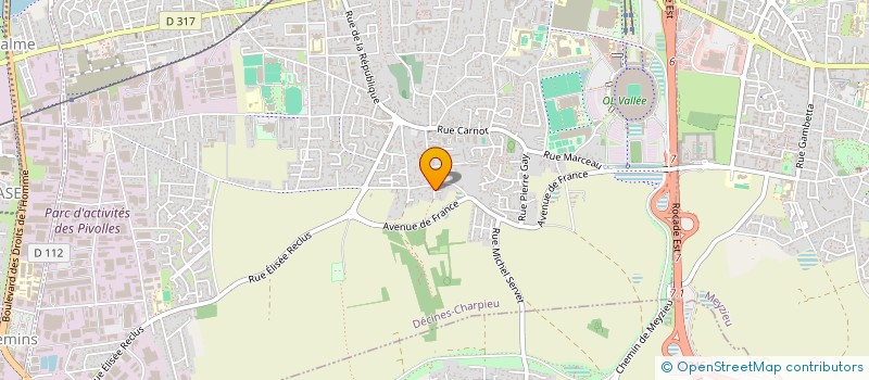 localisation de l'entreprise ROMEO FINANCE  DECINES-CHARPIEU