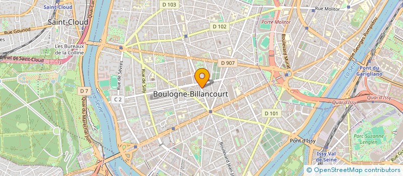 localisation de l'entreprise ROMERIC à BOULOGNE-BILLANCOURT