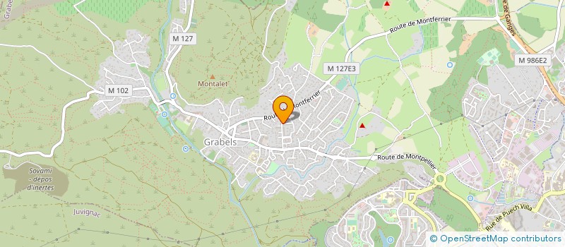 localisation de l'entreprise ROMERO  GRABELS