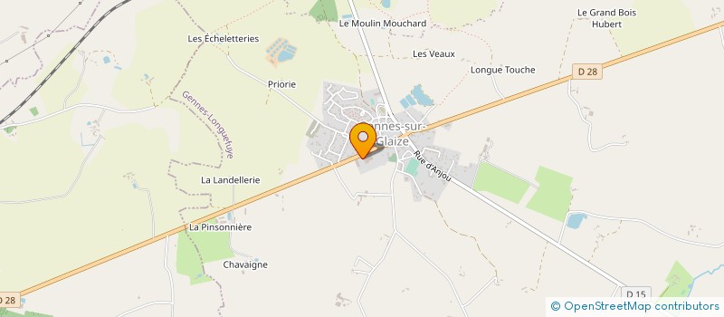 localisation de l'entreprise ROMET MOTOCULTURE à GENNES-LONGUEFUYE