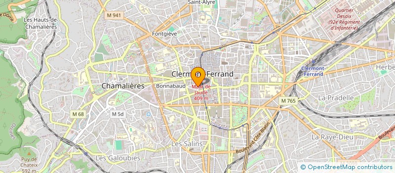 localisation de l'entreprise ROMEU à CLERMONT-FERRAND