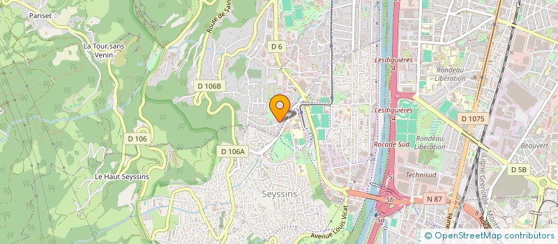 localisation de l'entreprise ROMEVE  SEYSSINET-PARISET