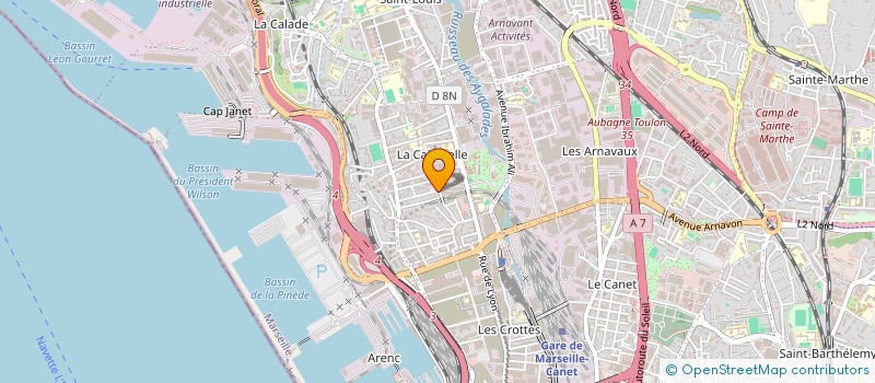 localisation de l'entreprise ROMGAZ à MARSEILLE