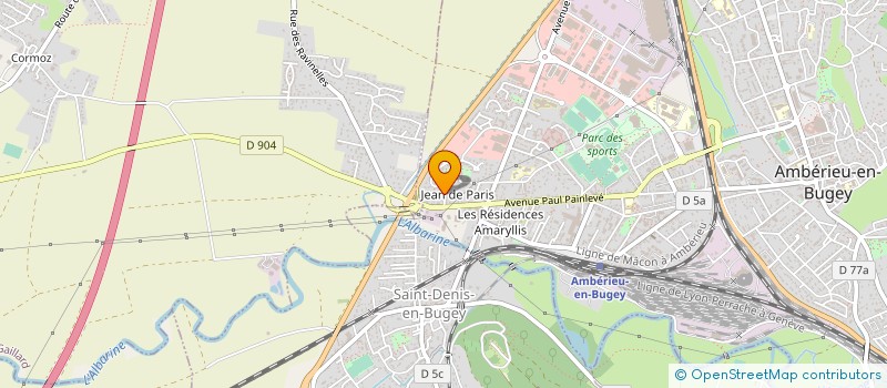 localisation de l'entreprise ROMI  AMBERIEU-EN-BUGEY