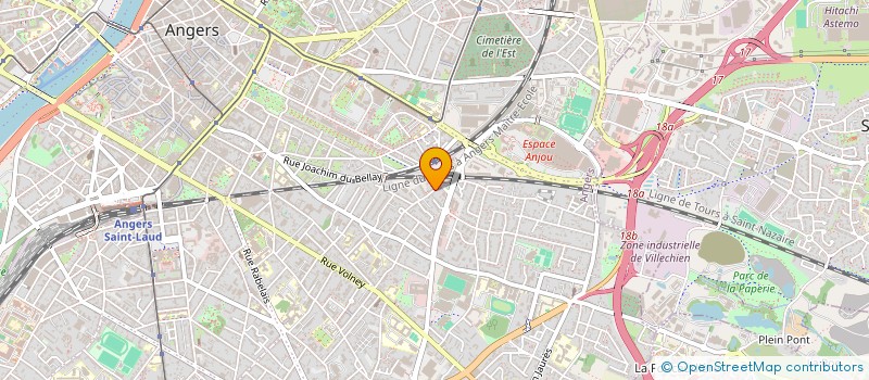 localisation de l'entreprise ROMI à ANGERS