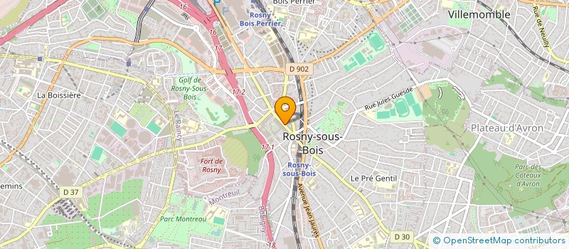 localisation de l'entreprise ROMI  ROSNY-SOUS-BOIS