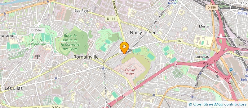 localisation de l'entreprise ROMI à NOISY-LE-SEC