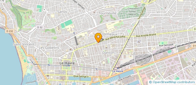 localisation de l'entreprise ROMI SERVICES à LE HAVRE