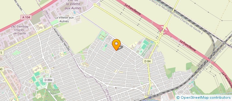 localisation de l'entreprise ROMI TAXI  MITRY MORY