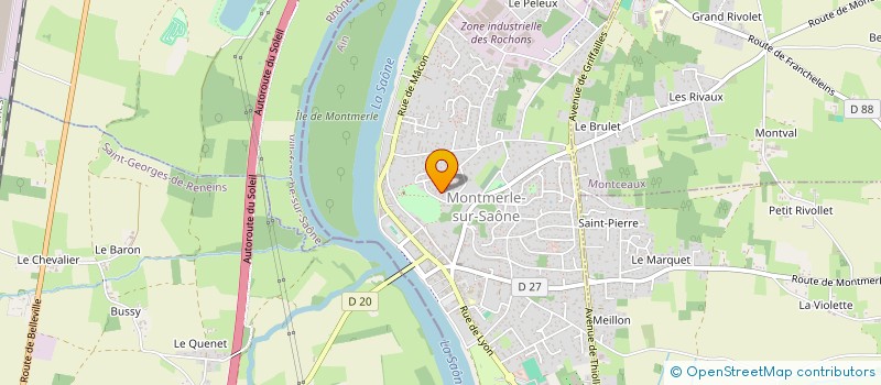 localisation de l'entreprise ROMI USINAGE à GUEREINS