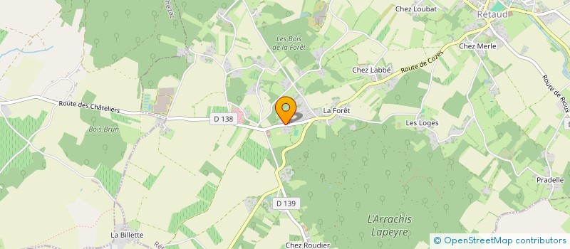 localisation de l'entreprise ROMIAQ'S à RETAUD