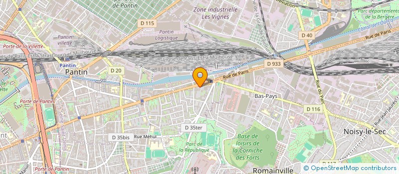 localisation de l'entreprise ROMIE OBJETTI  PANTIN