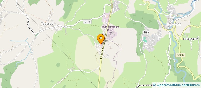 localisation de l'entreprise ROMIEU  TAUSSAC