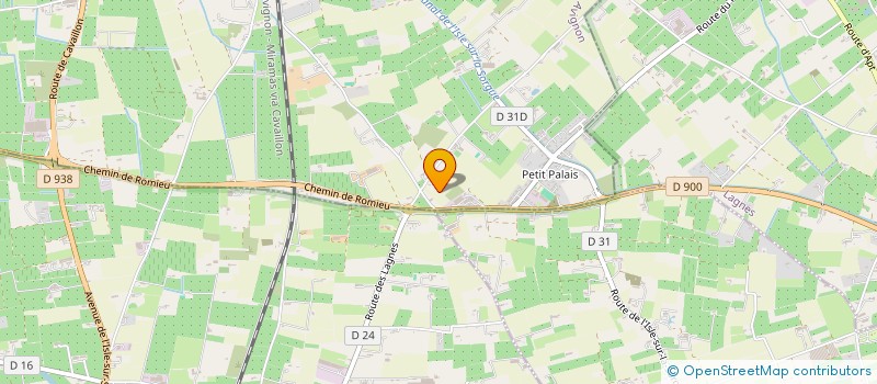 localisation de l'entreprise ROMIEU  L'ISLE-SUR-LA-SORGUE