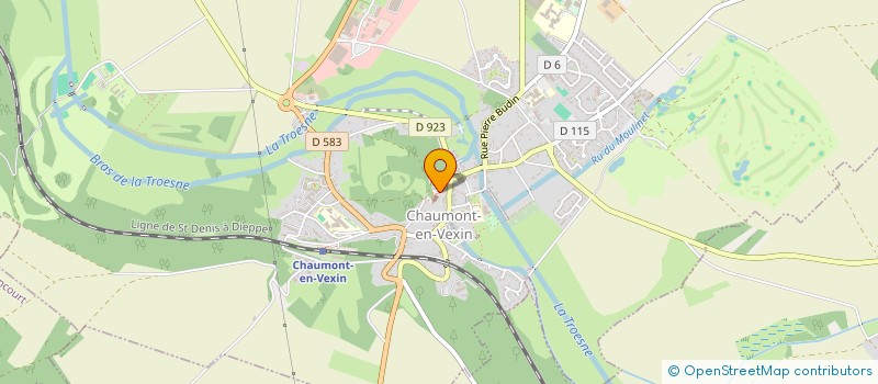 localisation de l'entreprise ROMIEU INVEST  MONTAGNY-EN-VEXIN