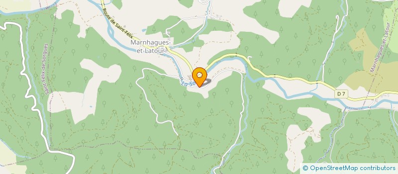 localisation de l'entreprise ROMIGUIER ARTISANAT SARL  CORNUS