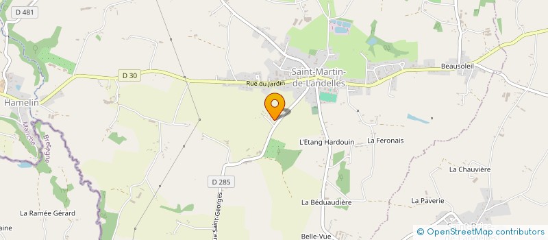 localisation de l'entreprise ROMILAIT à SAINT-HILAIRE-DU-HARCOUET