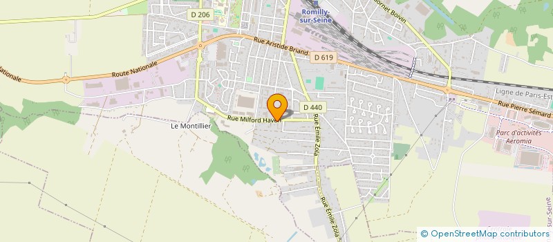 localisation de l'entreprise ROMILLY BATIMENT à ROMILLY-SUR-SEINE