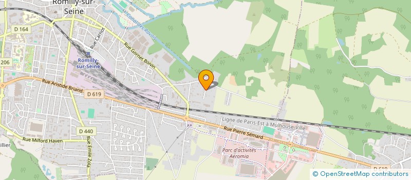 localisation de l'entreprise ROMILLY CHAMPAGNE FOOTBALL CLUB  ROMILLY-SUR-SEINE