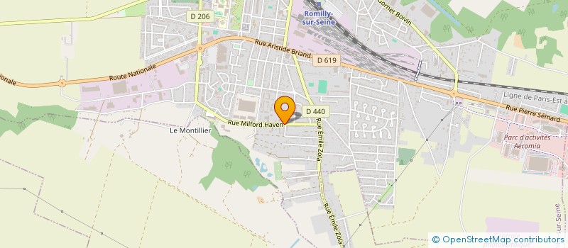 localisation de l'entreprise ROMILLY DIFFUSION à ROMILLY-SUR-SEINE