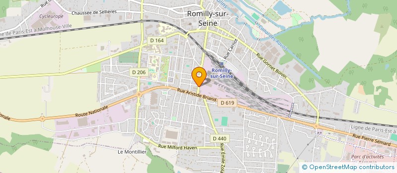 localisation de l'entreprise ROMILLY FLEURS  ROMILLY-SUR-SEINE