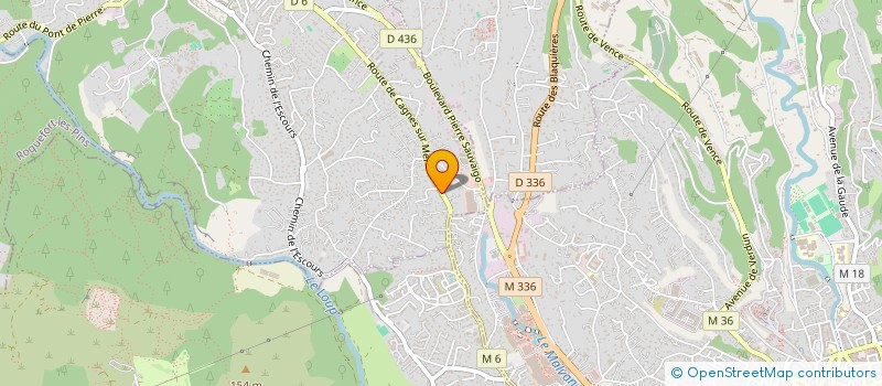 localisation de l'entreprise ROMIMMO  LA COLLE-SUR-LOUP