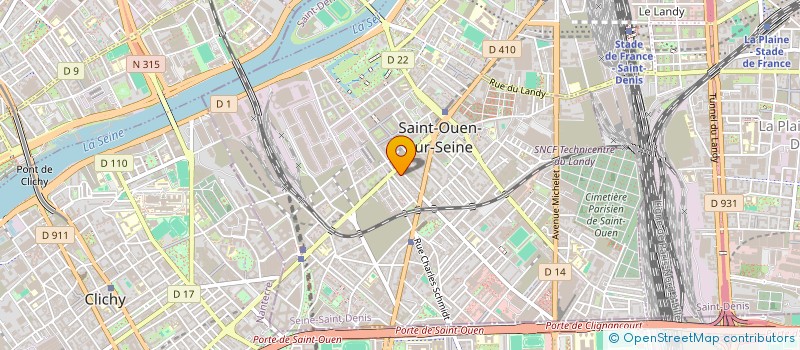 localisation de l'entreprise ROMINA à SAINT-OUEN-SUR-SEINE