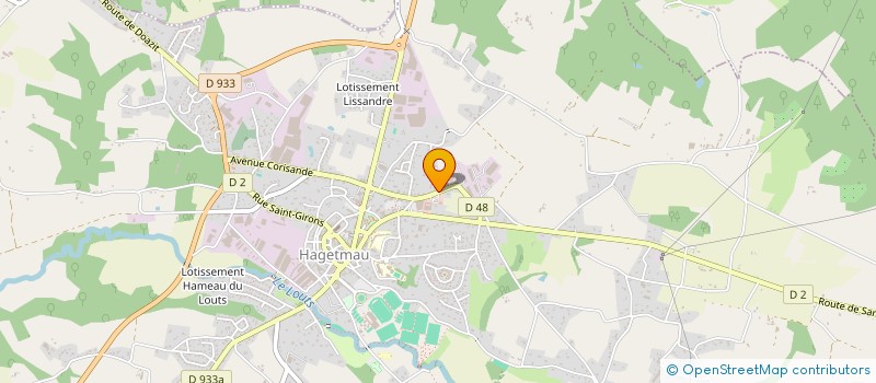 localisation de l'entreprise ROMIS  HAGETMAU