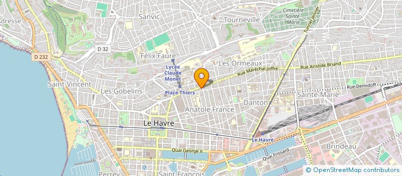 localisation de l'entreprise ROMIS à LE HAVRE