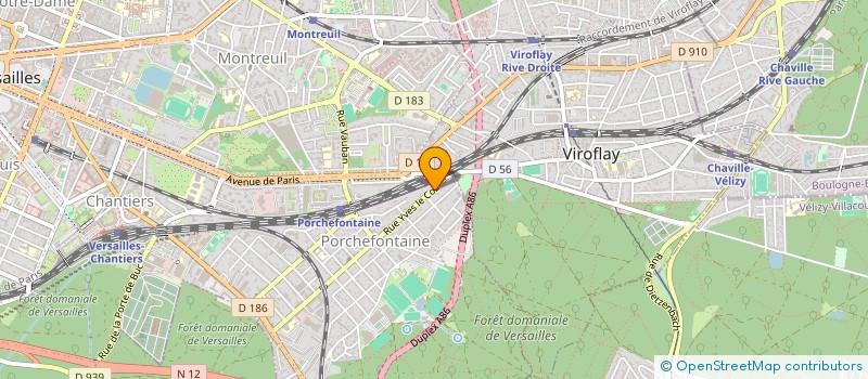 localisation de l'entreprise ROMKI à VERSAILLES