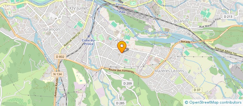 localisation de l'entreprise ROMMAC  GELOS